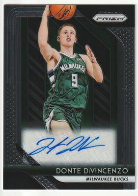 2018-19 Panini Prizm Donte DiVincenzo Rookie Signatures Auto #RS-DDV Bucks