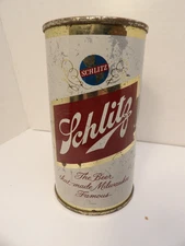 1960 SCHLITZ FLAT TOP BEER CAN #129-32 MILWAUKEE, WISCONSIN