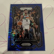 2023-24 Panini Prizm - Nickeil Alexander-Walker #218 Blue Seismic Prizm /99
