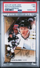 Nathan MacKinnon 2023 SP Game Used Jersey, Patch Premium PSA 7