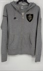 Nike Sportswear Mens Gray Cotton Long Sleeve Full-Zip Hoodie Size Medium