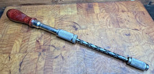 Vintage MILLER FALLS No. 61 Wood Handle Hand Push Drill Ratchet Screwdriver
