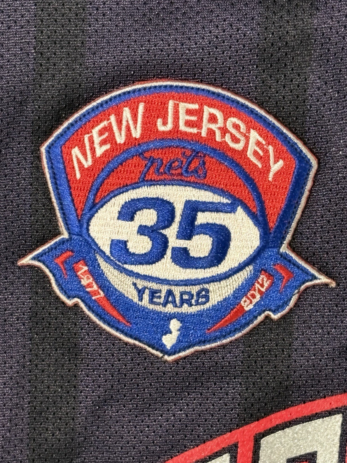 Y2K Reebok Kenyon Martin New Jersey Nets #6 35th Anniversary Patch Jersey Size L thumbnail 5