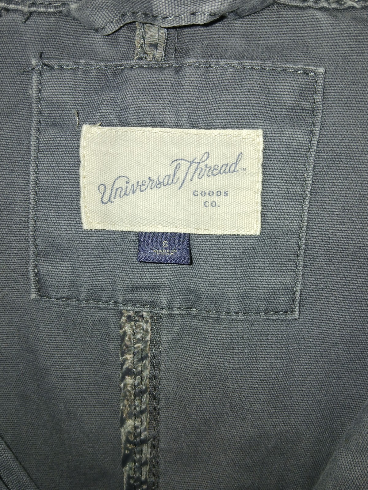 Women's Universal Thread Jacket Small Gray/Blue P… - image 3