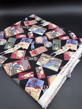 Robert Kaufman Fabric Whimsical Baseball Players Tickets Sports EK-1135
