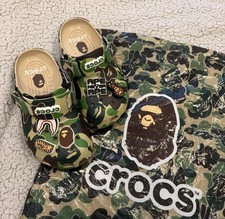 Crocs Classic ClogA Bathing Ape ABC Camo Green