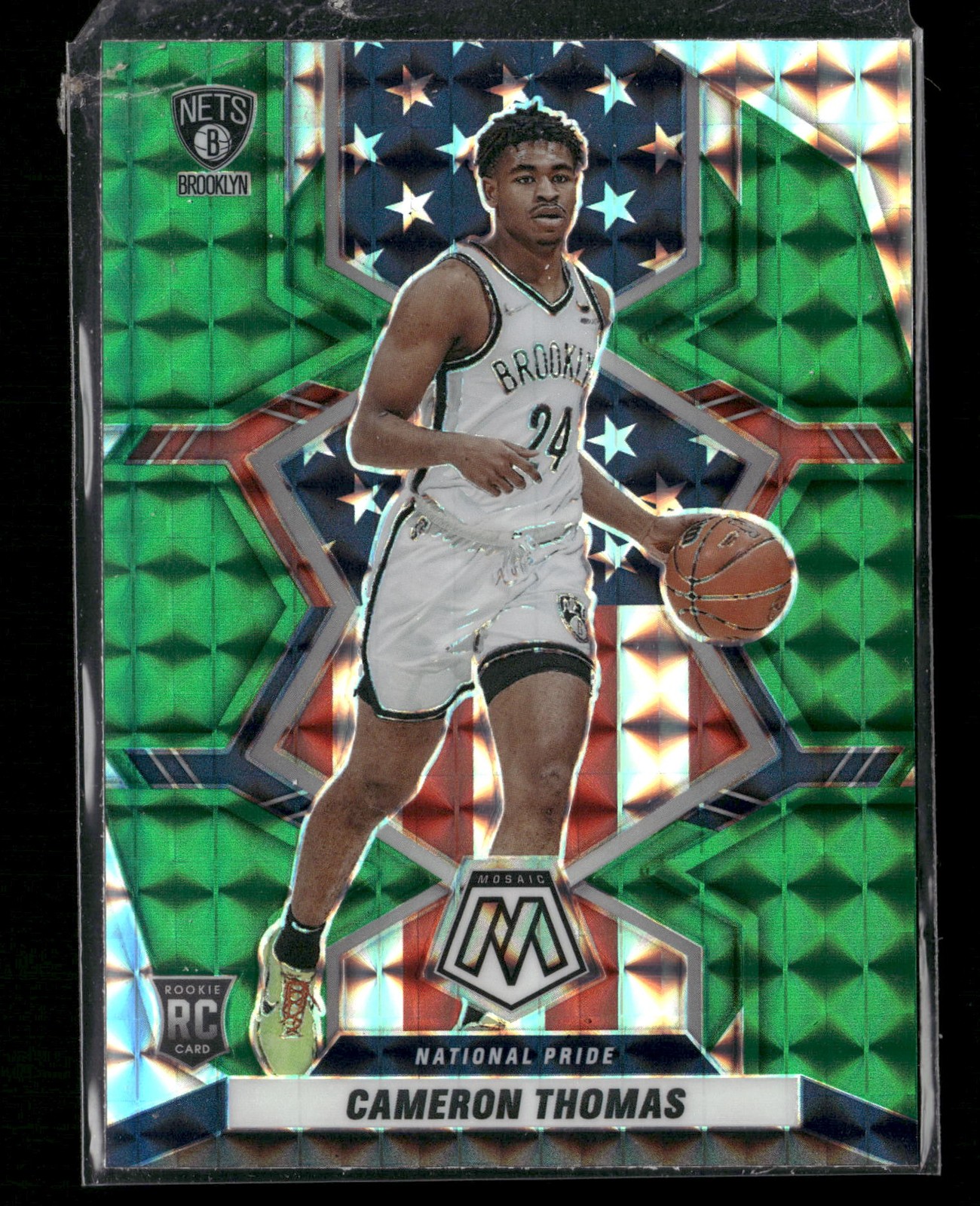 Cameron Thomas 2021-22 Panini Mosaic #255 Green