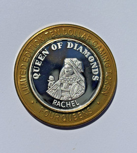 2003 Four Queens "Queen of Diamonds Rachel" Silver Strike .999 Fine Silver