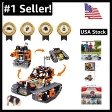 Creative STEM Learning 3-in-1 RC Kit: Rechargeable Car, Robot & Tank for Kids