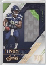 2016 Panini Absolute Rookie Jersey Patch 18/25 CJ Prosise #31 Patch 0t1