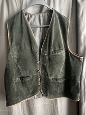 Schöne schwarze Trachtenlederweste Gr. XL