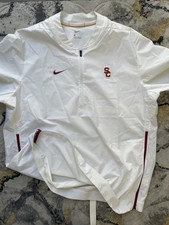 Nike USC Trojans White Windbreaker Jacket Men...