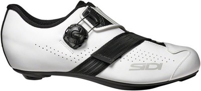 Sidi Prima Road Cycling Shoes Men's Lightweight Carbon Sole, White/Black, EU44.5