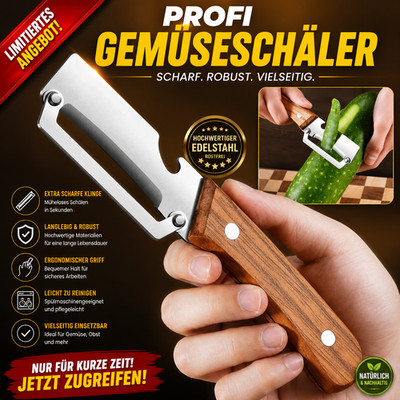 2-in-1 Multifunktionales Edelstahl Gemüse Schäler Set Küchenhelfer