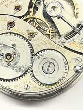 Elgin 18sz B W Raymond Repair Working Men  s Pocket Watch Movement Lot D66