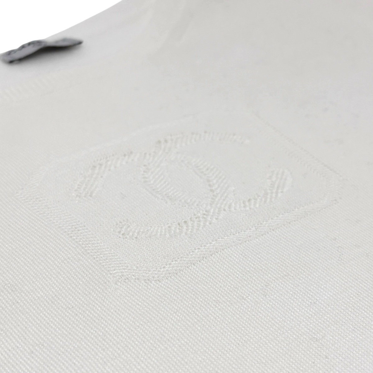 CHANEL Vintage 03P CC Mark Logo Mesh Knit Tshirt Top White Short