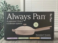 Our Place 2.6qt 10.5" Ceramic Nonstick Always Pan 2.0 with Lid, Spatula & Steame
