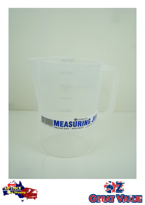 3x 1.5L Measuring Jug Graduated Plastic Clear Transparent Cup Quadrant ...
