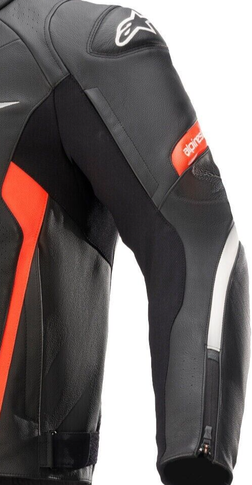 Alpinestars Faster V2 Airflow Leather Jacket 50 Black/White