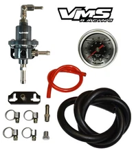 VMS RACING FITS HONDA PRELUDE H22 FUEL PRESSURE REGULATOR GAUGE KIT