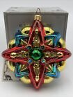Kurt Adler Polonaise Star Gp671 Blown Glass Christmas Ornament By Komozja