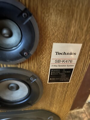 Technics 3 Way Speaker System SB-K476 (Tested) | eBay