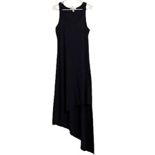 Michael Kors Women’s Navy Hi-Lo Asymmetrical Slip Maxi Summer Dress Sz-M