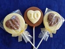 10TH BIRTHDAY HEART CHOCOLATE FAVOURS/SWEETS/PARTY BAG FILLERS/ANNIVERSARY