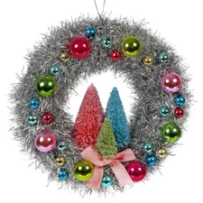 Brights Tinsel Wreath