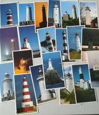 100 XXL Postkarten Leuchttürme  12,3x23,0 cm, 20 verschied. Motive, Postcrossing