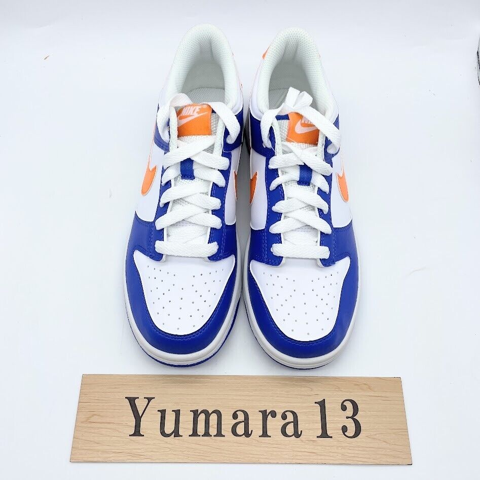 Nike Dunk Low GS Knicks Blue White Orange FN7783-400 US 3.5Y Nike Dunk Low GS Knicks Blue White Orange FN7783-400 US 3.5Y