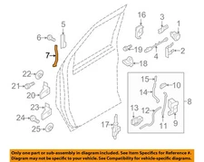 FORD OEM 08-23 E-150 Front Door Lock Hardware-Handle Rod F2UZ1522153A