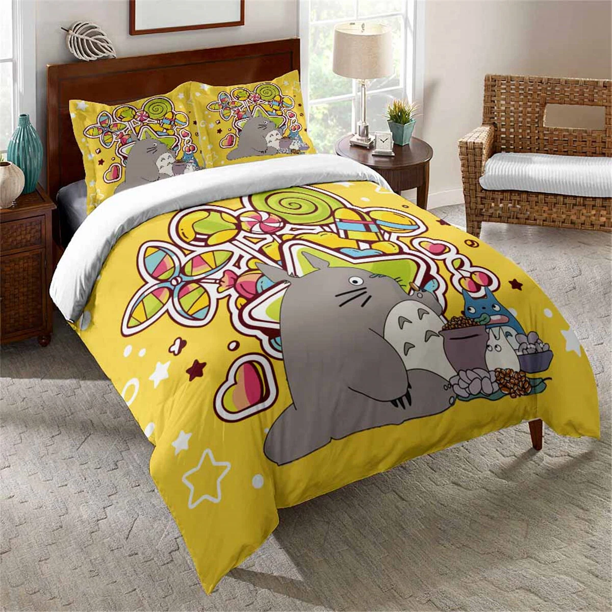 Totoro Bedding Set, Gift for Friends