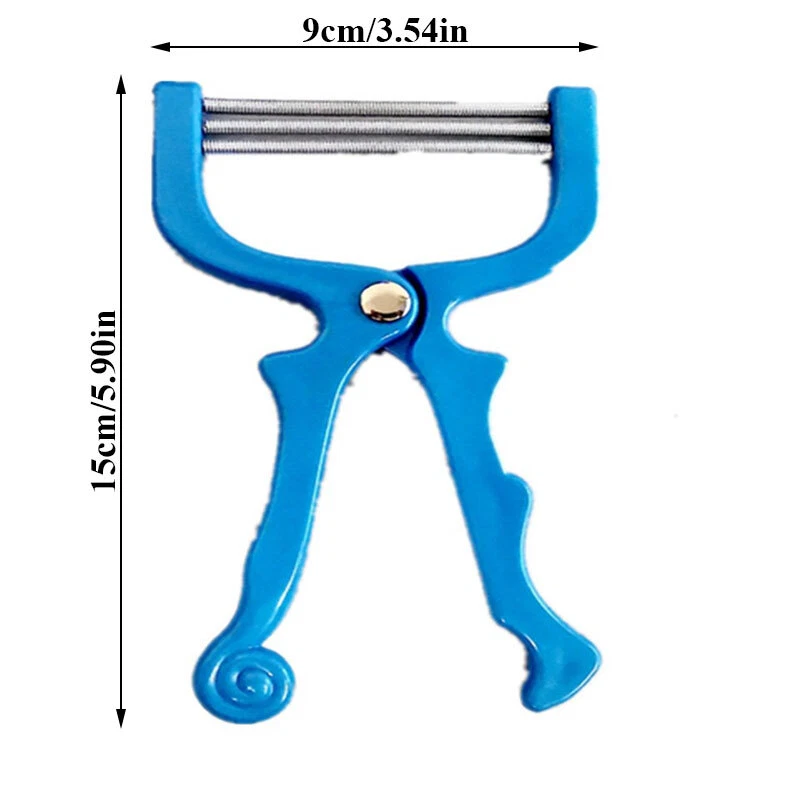 Herramienta de depiladora facial 3 piezas belleza facial primavera enhebrado depiladora ∂ Foto 2 de 4