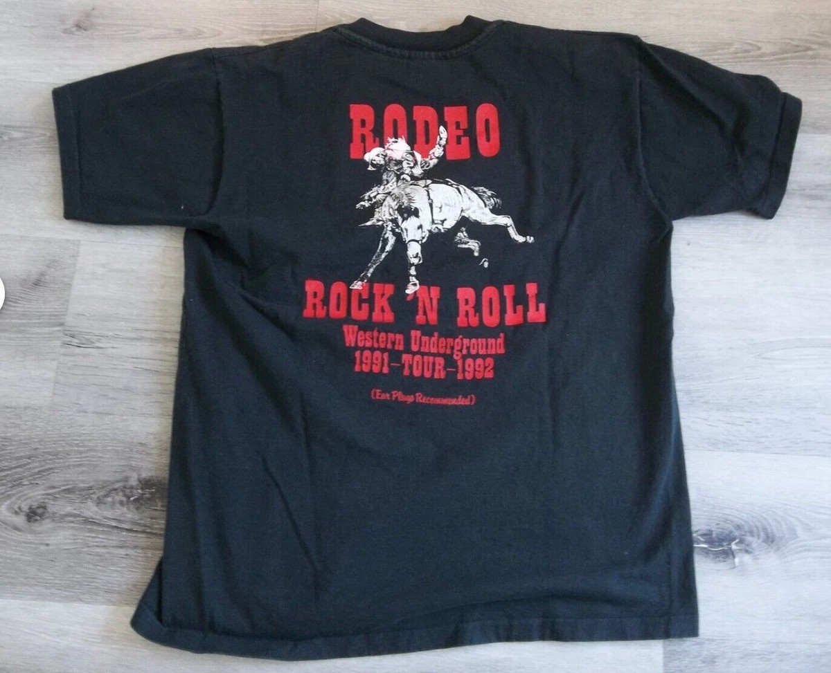 Chris LeDoux Rodeo Rock n Roll Tour 91-92 Black Men S-2345Xl T