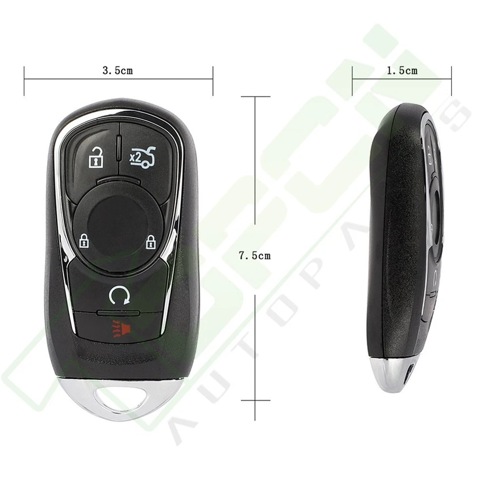 For Buick Lacrosse 2017-2019 Keyless Entry Remote Control Car Key Fob - Изображение 3 из 4
