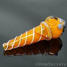 6" Ice Cream Cone Exotic Tobacco Smoking Pipe Thick Collectible Pipes - P061A