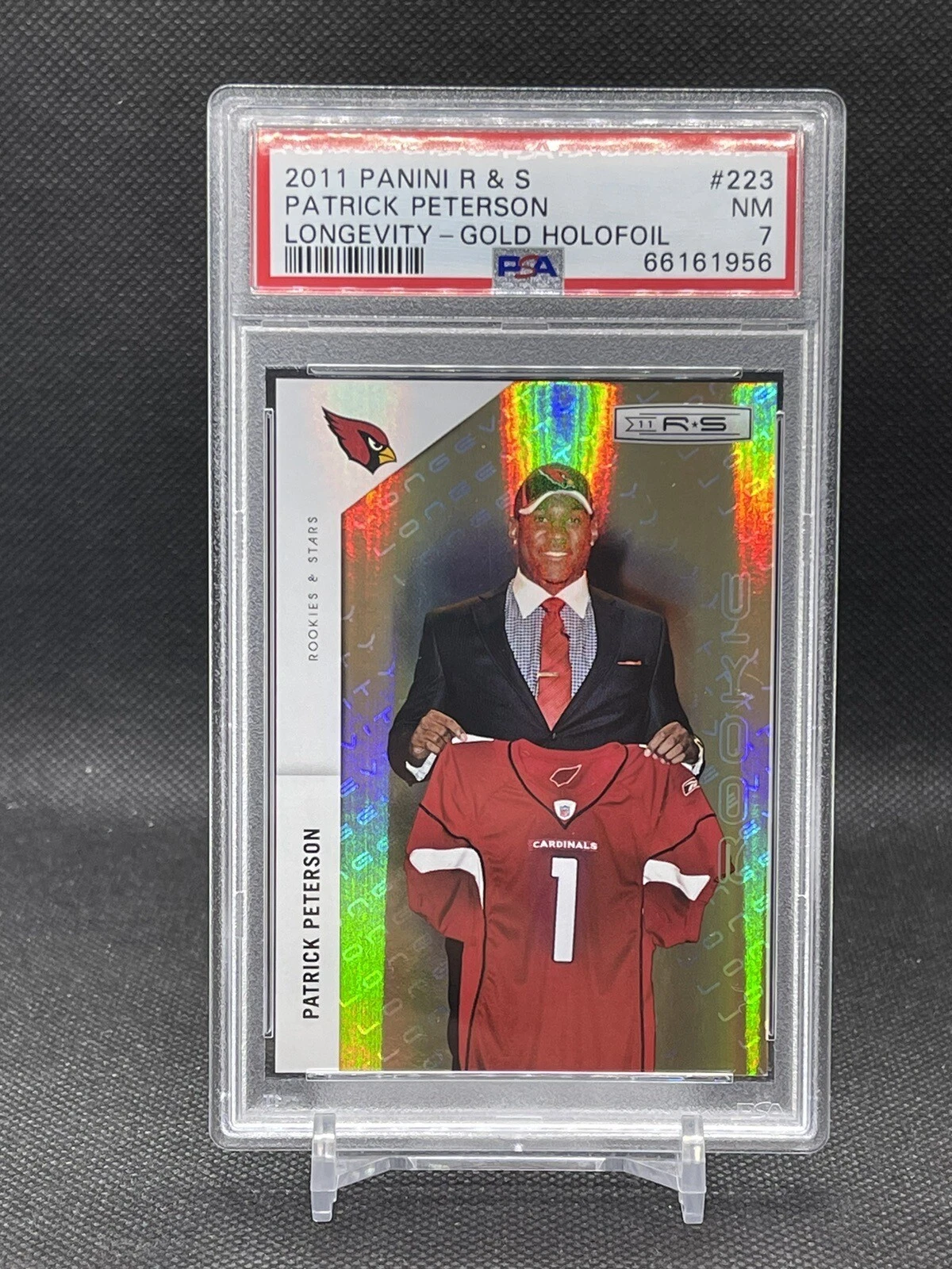 Patrick Peterson Panini Rookies & Stars #223 Longevity-Gold Holofoil