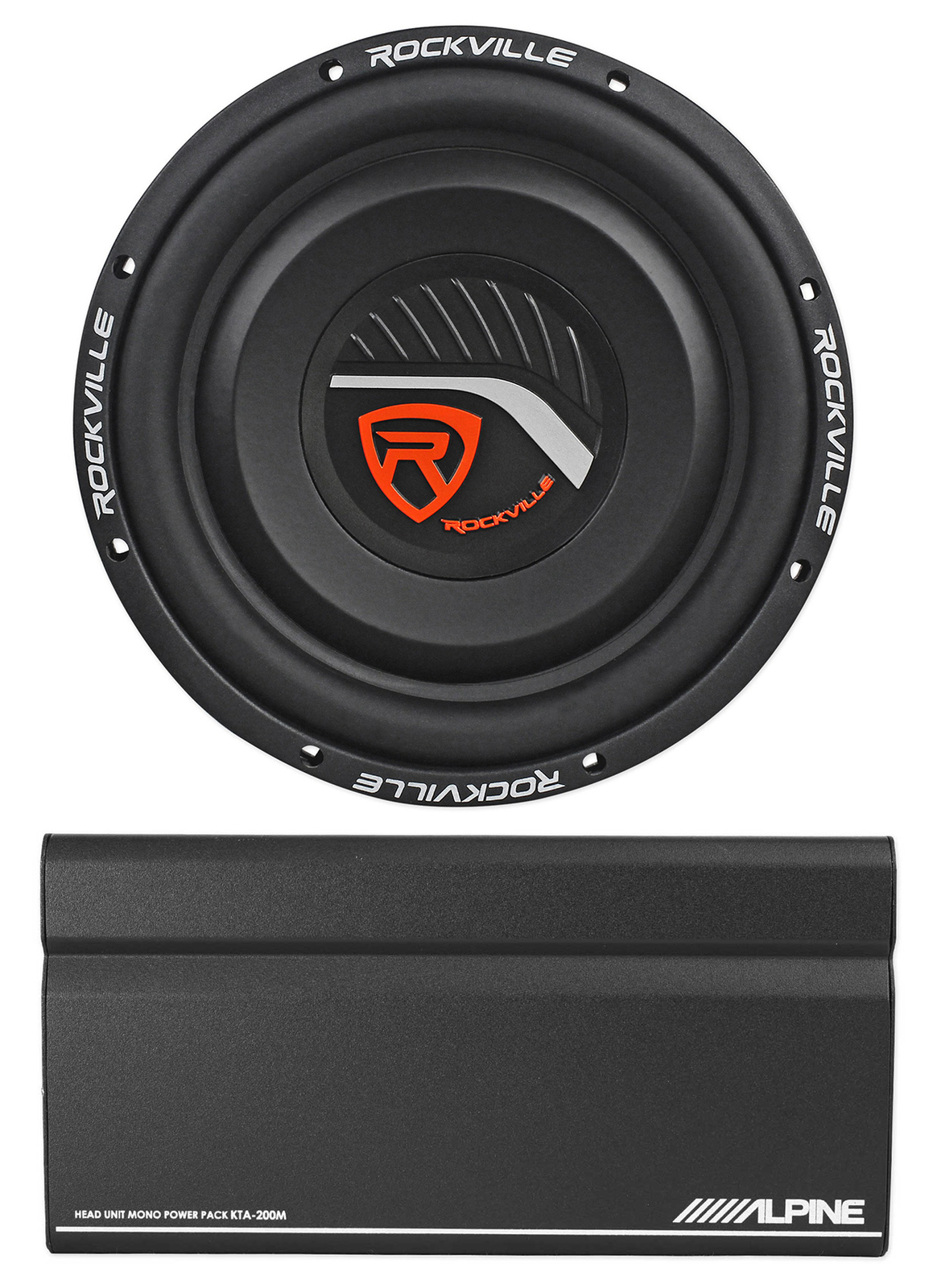 Автомобильный сабвуфер Rockville W10T4-S2 мощностью 10 Вт 2-Омный сабвуфер моноусилитель Alpine 35190₽