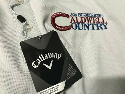 JON HILDEBRAND'S Caldwell Country Men Gray Golf Polo Shirt L