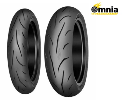 Gomme Moto Mitas Coppia Pneumatici Mitas Sport Force Per Moto - 120/70-17 E 180/55-17, Estivi, Ad Alte Prestazioni Pneumatici Sportivi 17 - Foto 8