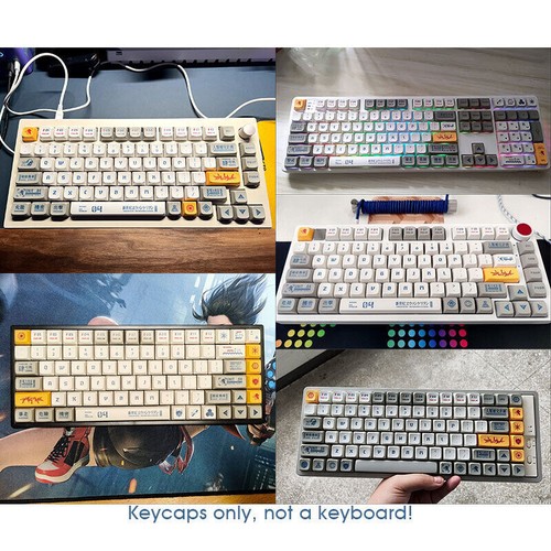 NEON GENESIS EVANGELION EVA-04 PBT Keycaps set for Cherry MX Mechanical Keyboard - Picture 10 of 10