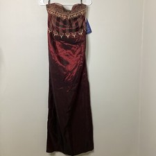 Vintage Jessica McClintock Gunne Sax Prom Dress Y2K Strapless Juniors 11