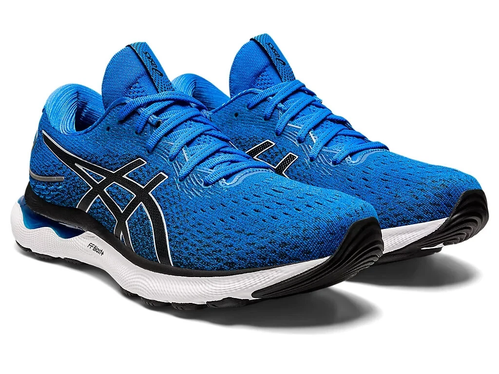 ASICS GEL Nimbus 24 Mens Running Shoes Electric Blue UK 12 US 13 EU 48 30.5CM