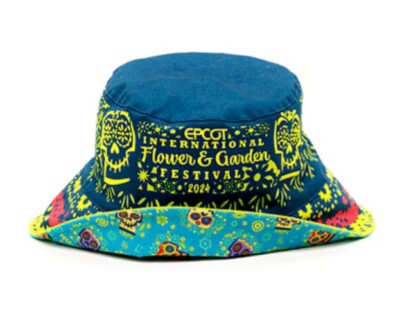 2024 Disney Parks Epcot Flower & Garden Festival Coco Reversible Bucket Hat NWT