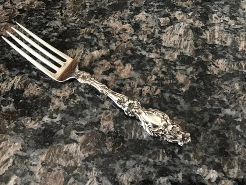 Lily by Whiting division of Gorham Sterling Silver single Dinner Fork 6 3/4” 50g