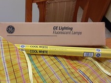 GE 10143 Straight T8 Fluorescent Tubes 15watts 18 NEW Box Of 8...