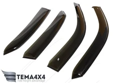 Tape-on Windows Visors Deflector Sun Rain Guard for Saab 9-3 2nd gen sedan 02-14