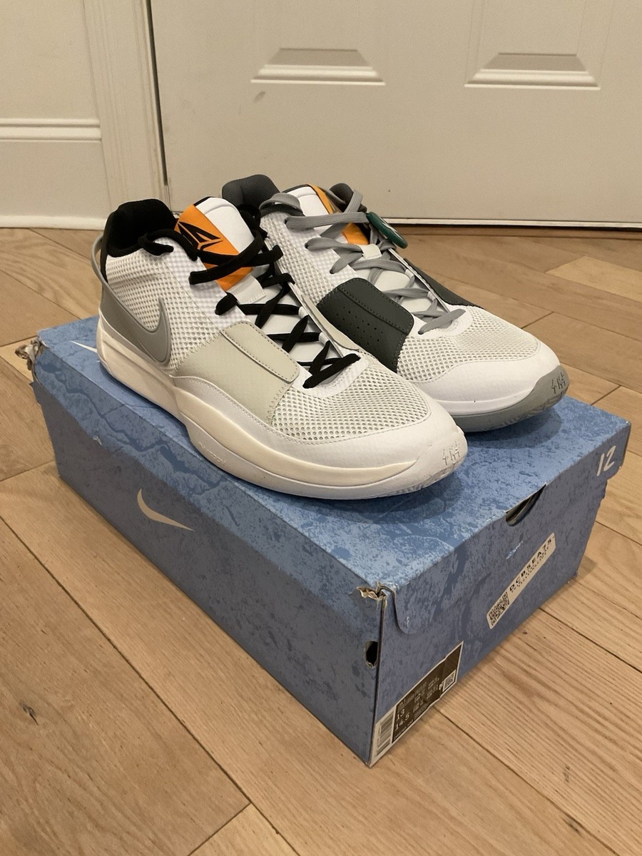 Nike Ja 1 (Ja Morant) basketball shoes in White / Light Smoke Grey