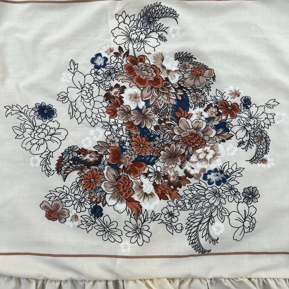 Fundas de almohada JC Penney Tastemaker de colección (2) volantes florales estándar hechas en EE. UU. años 70 Foto 2 de 4